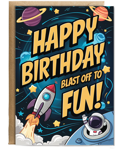 Happy Birthday! Blast Off to Fun!