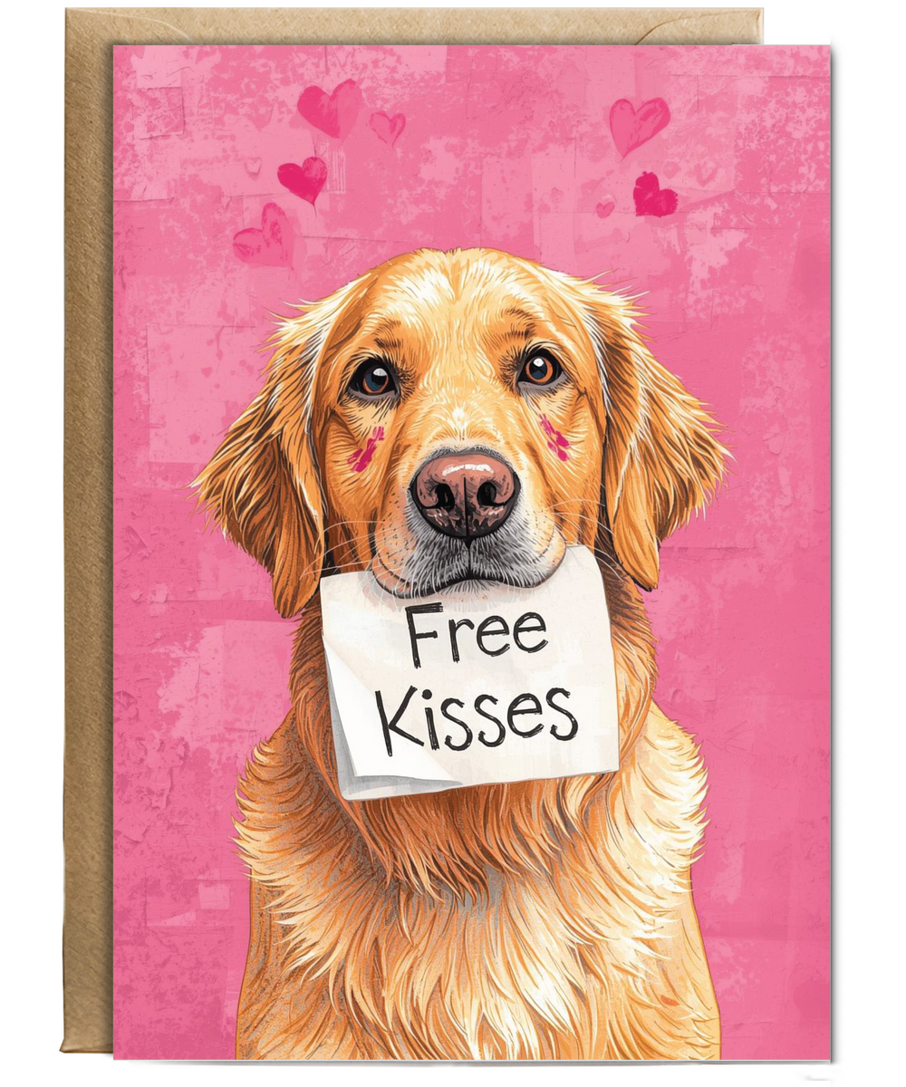 Birthday Labrador free kisses