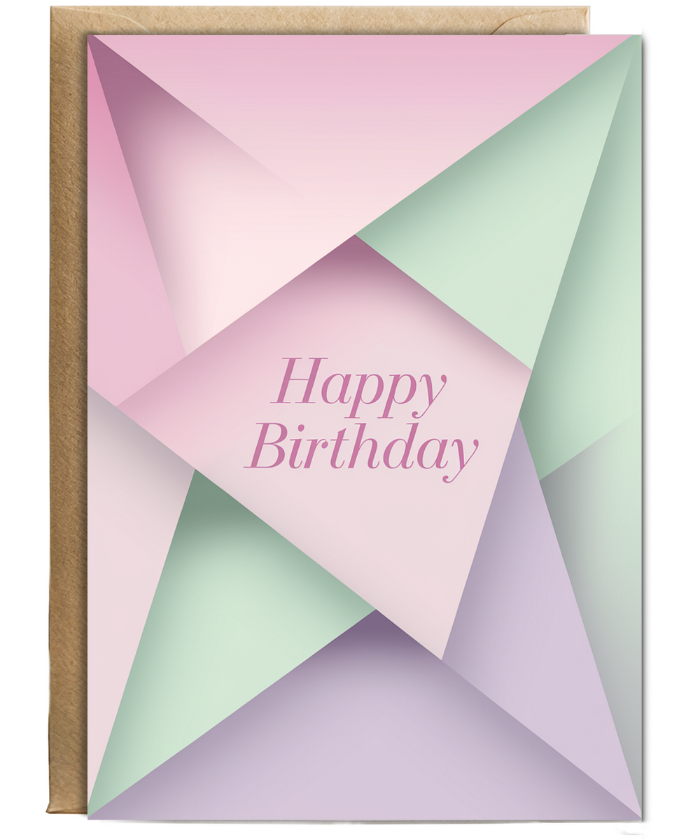 Abstract Triangles with Soft Pastels