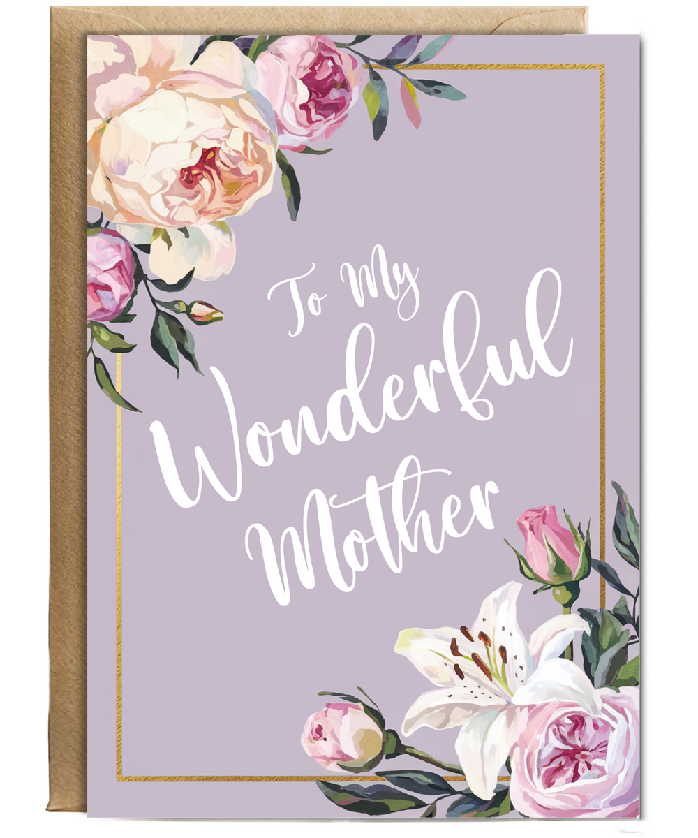 To My Wonderful Mother