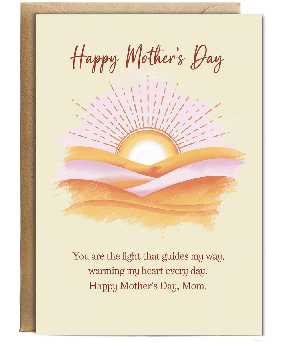 Happy Mother's Day Card traditional warming heart Traditional