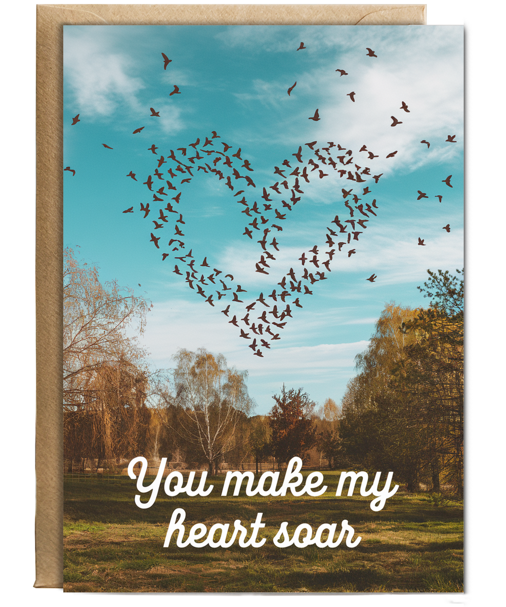 You make my heart soar Greeting Card