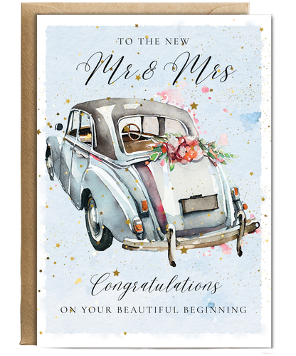 A5 To the new mr & mrs just married car