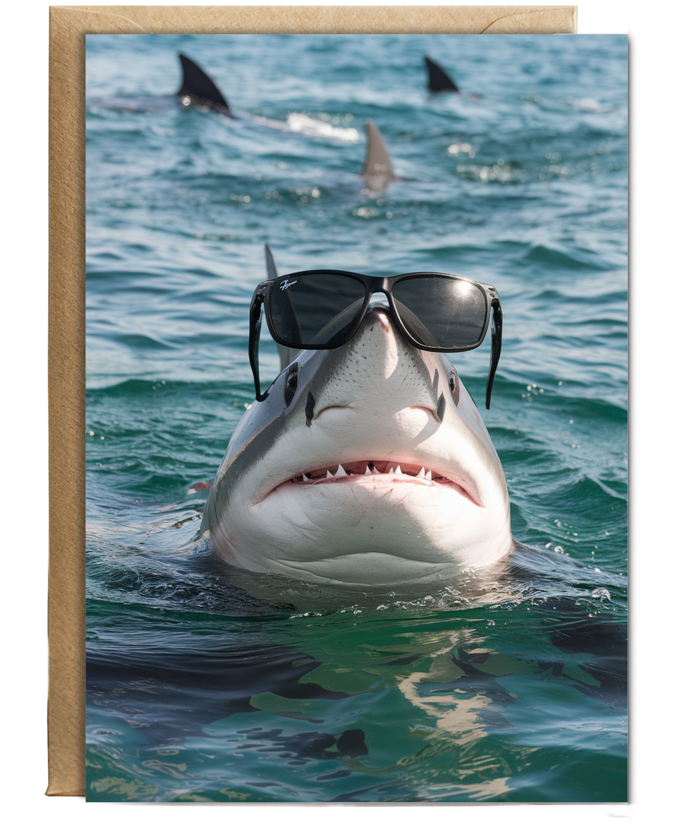 Shark in Black Sunglasses
