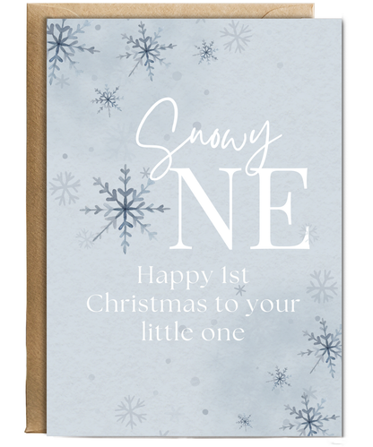 snowy one, happy 1st Christmas to your little one