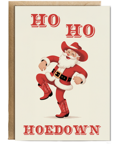 Funny Ho Ho Hoedown santa
