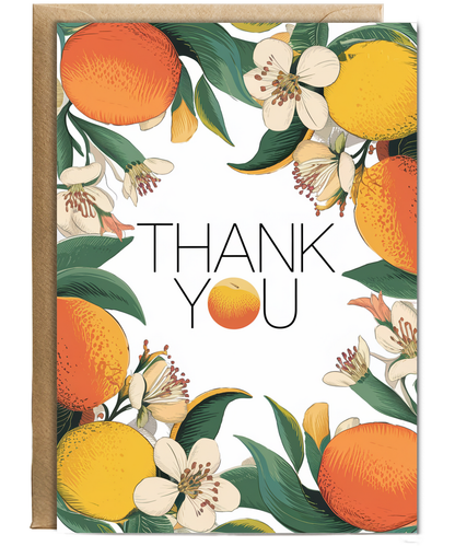 Thank You - Citrus Blossom Design