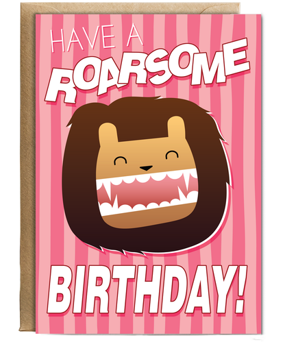 Kids Pink Have a Raorsome Birthday