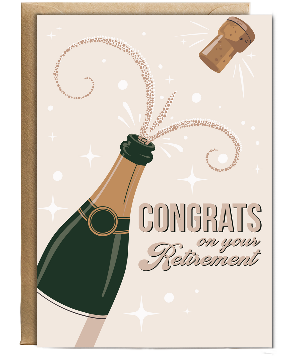 Congrats on your Retirement champaign
