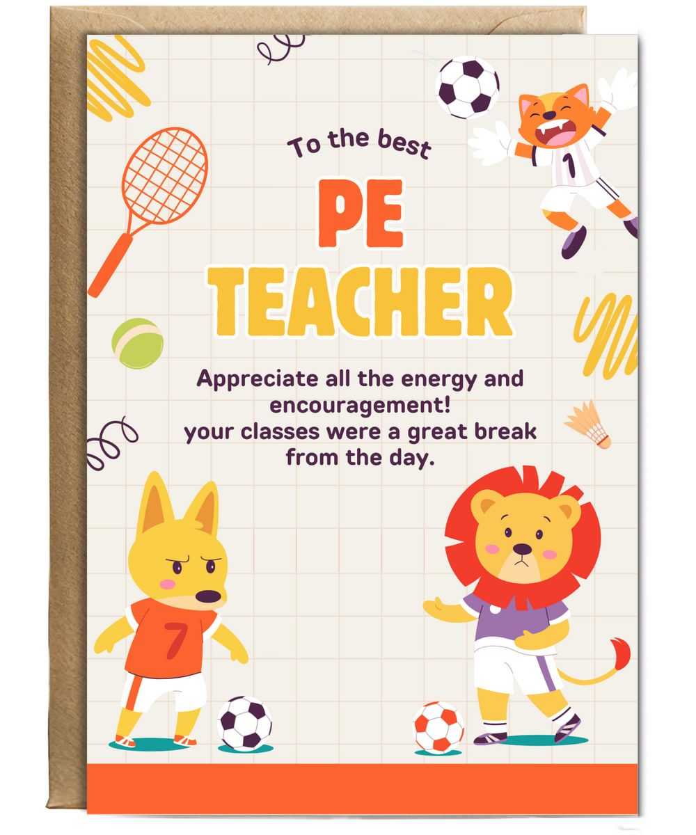 To the best pe teacher