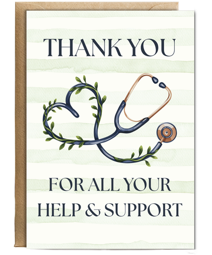 thank you for all your help and support stethoscope