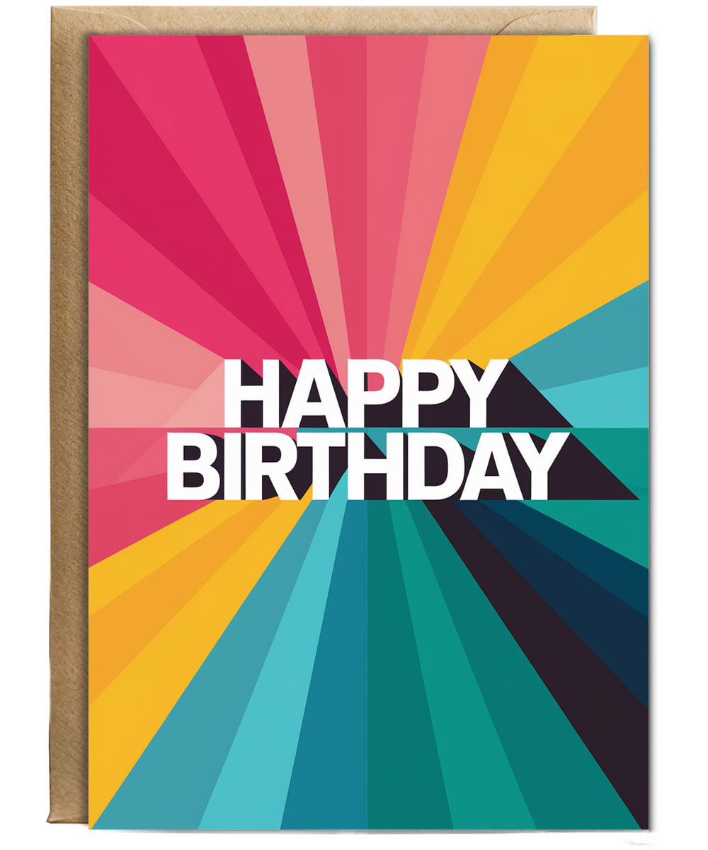 Bold Color Blocks with Gradient Transition