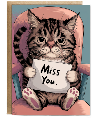Miss You - Cat with a Letter