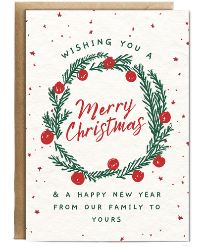 Wishing you a merry Christmas from our family to yours doodle