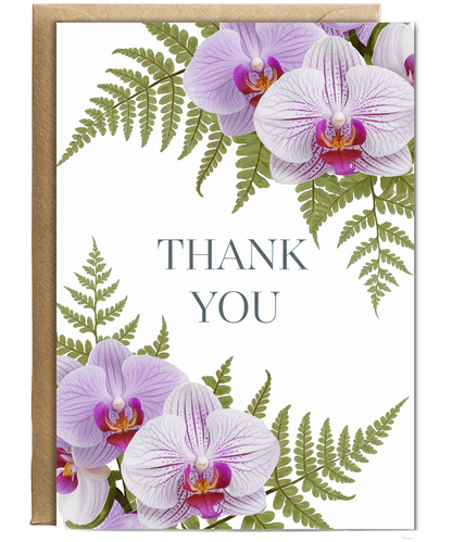 Thank You - Orchid and Fern Design