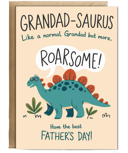 Father's Day card grandad-saurus