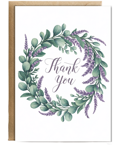 Thank You - Eucalyptus and Lavender Wreath