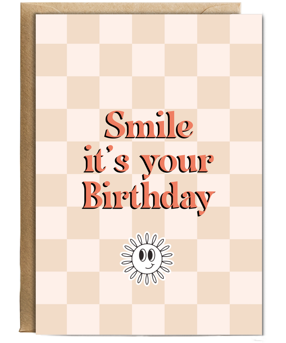 Smile its your Birthday Retro