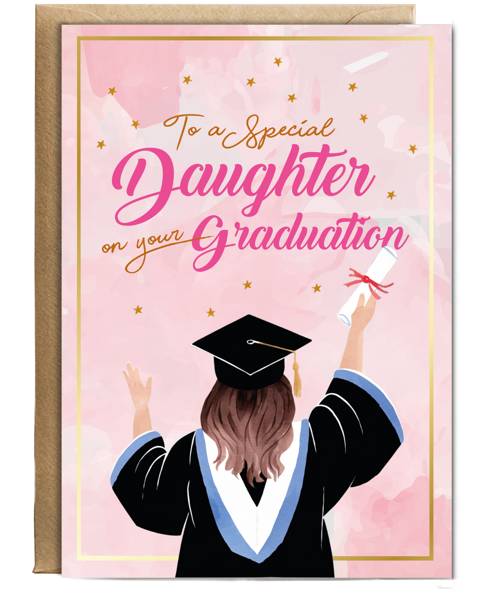 To a Special Daughter on Your Graduation in Watercolour