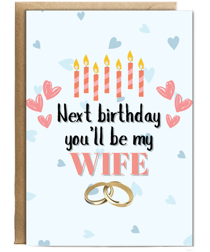 Happy birthday love of my life, nearly my wife