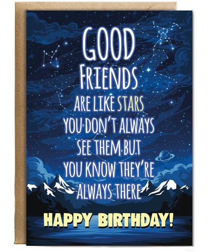 Good Friends are Like Stars Birthday