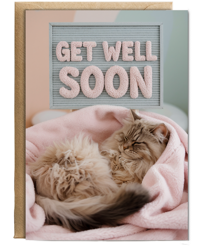 Get Well Soon with Cozy Cat