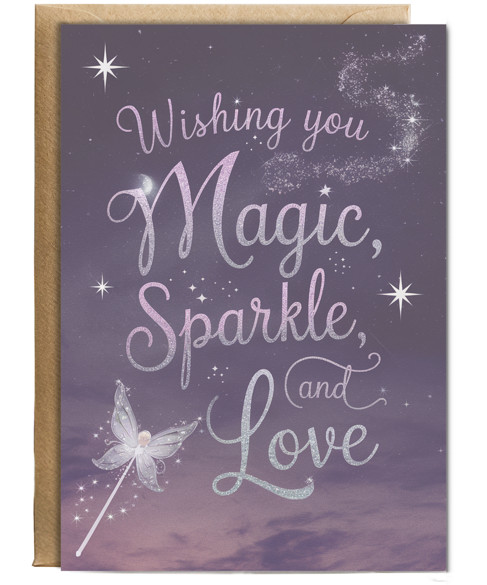 Wishing you magic, sparkle, and love