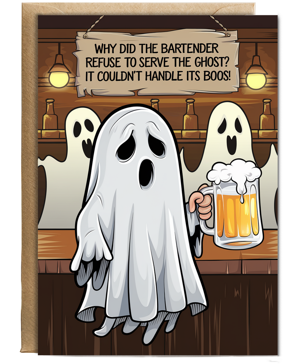 Why did the bartender refuse to serve the ghost? It couldn’t handle its boos!