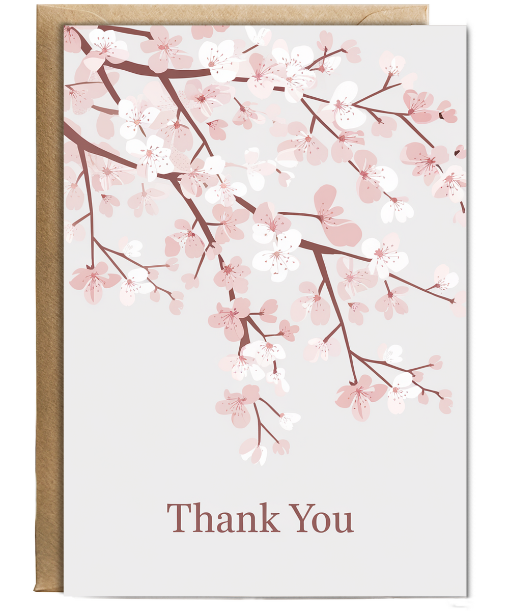 Thank You - Cherry Blossom Branches