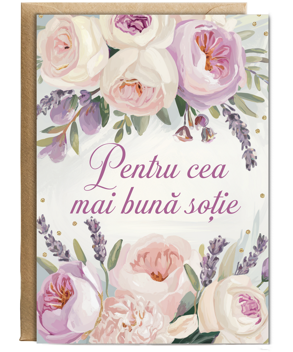 Pentru cea mai bună soție to the best wife floral