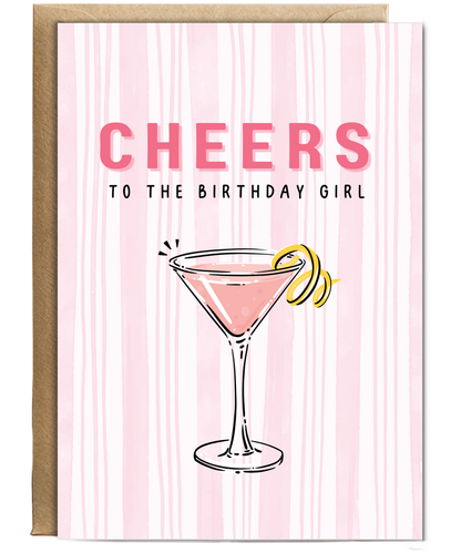 Cheers to the birthday girl cocktail