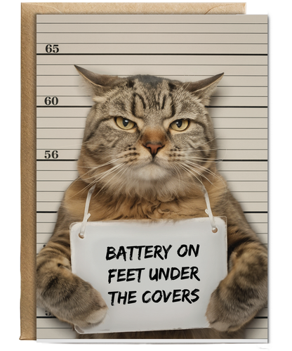 Battery on feet under the covers