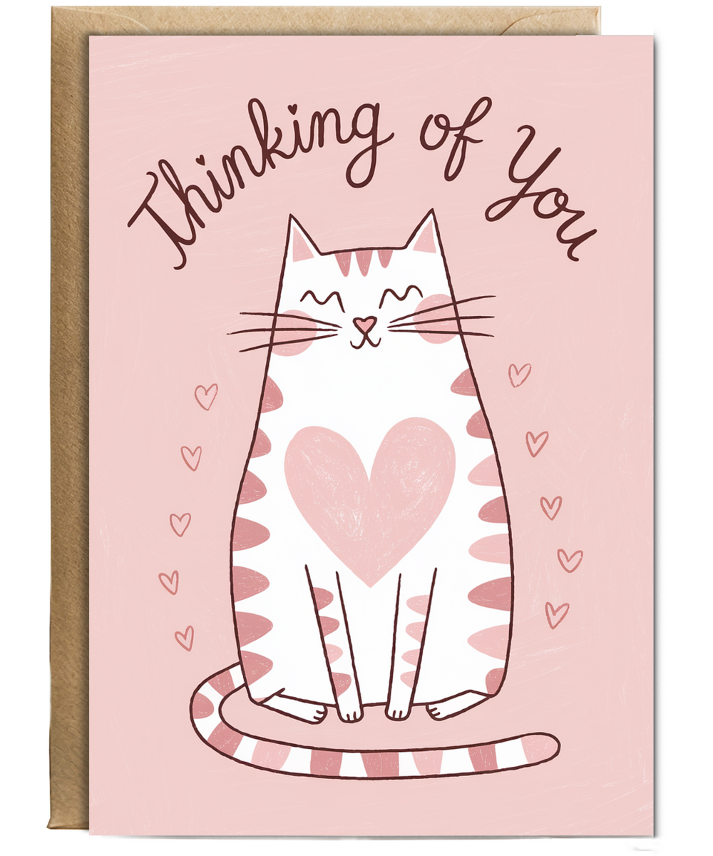 Thinking of You - Cat with a Heart