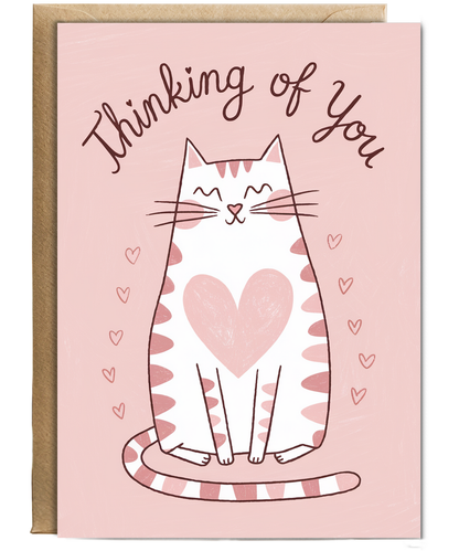 Thinking of You - Cat with a Heart