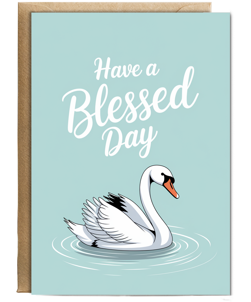 Have a Blessed Day Card Jesus thoughtful