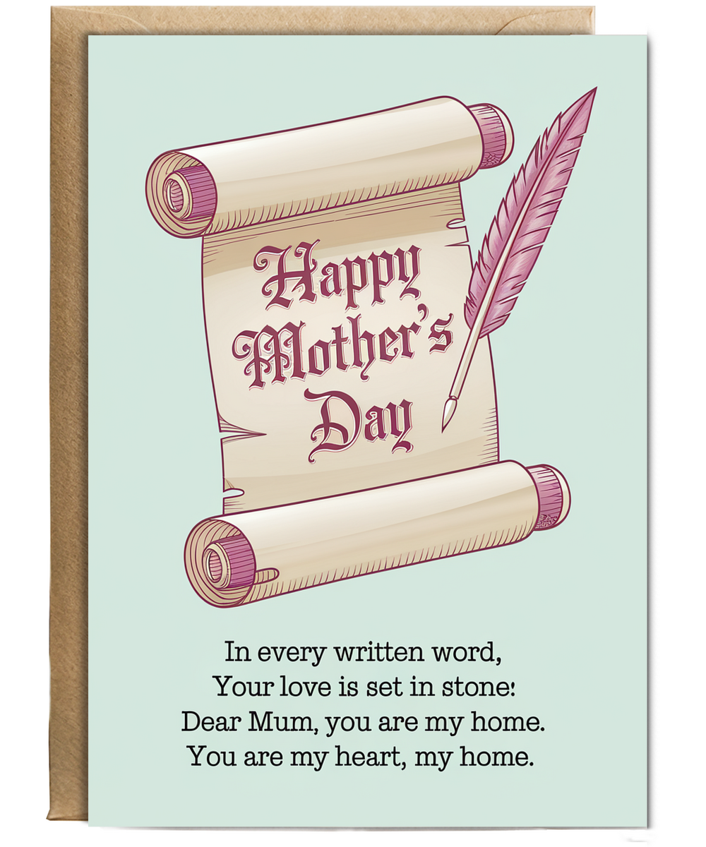 Happy Mother's Day card I love You Traditional poem
