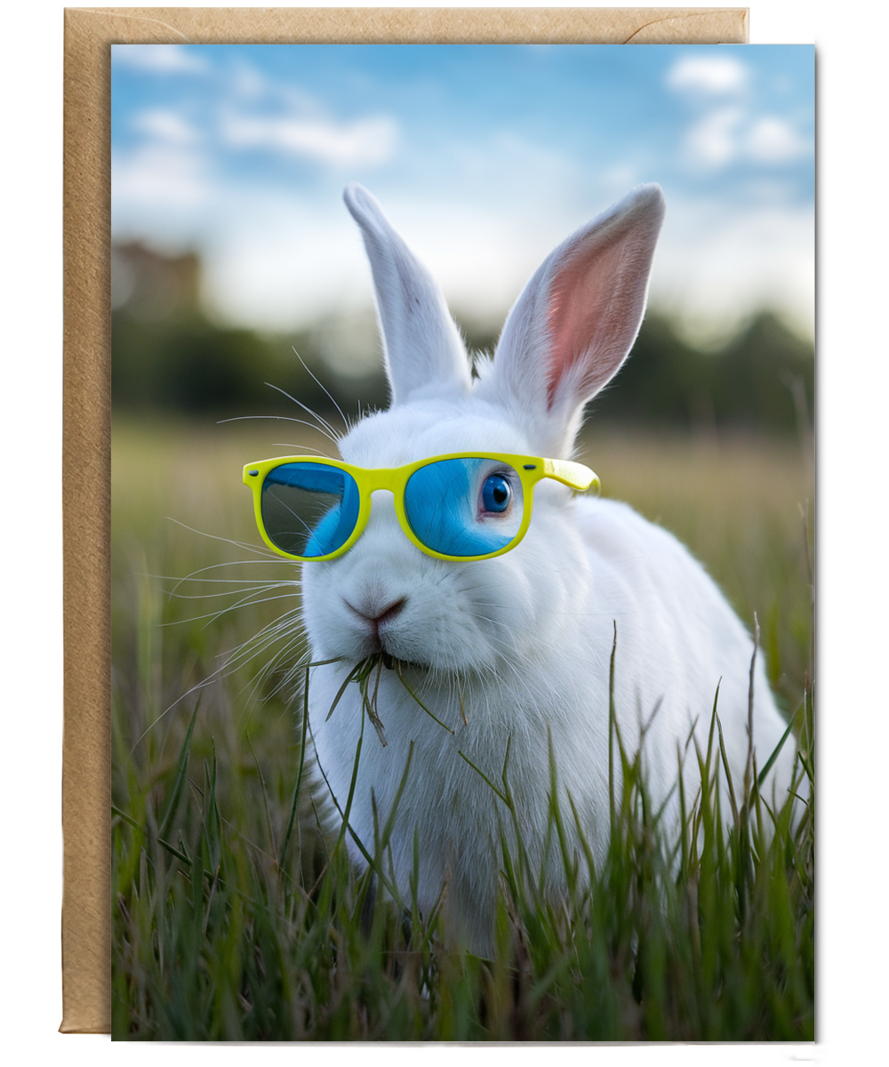 Rabbit with Neon Glasses