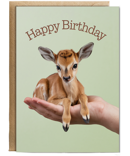 Birthday card Miniture impala cute funny