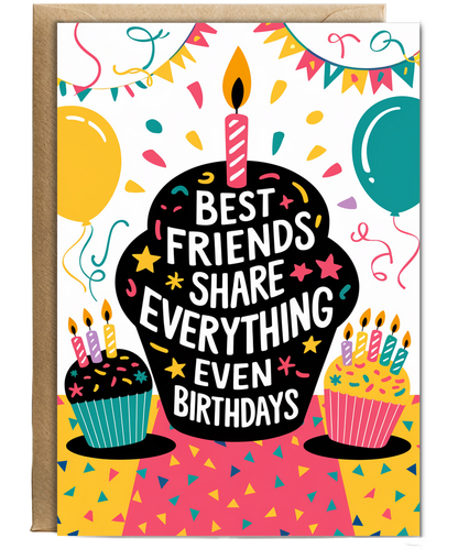 Best Friends Share Everything Even Birthdays