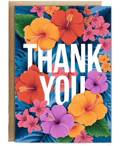 Thank You - Tropical Floral Explosion
