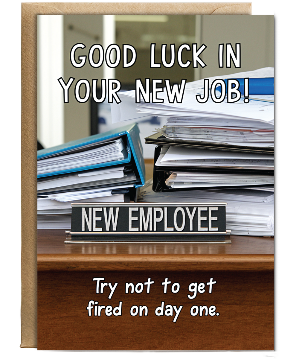 Good luck in your new job