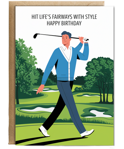Hit Life’s Fairways with Style Happy Birthday