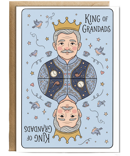 King of grandads father's day Happy Birthday