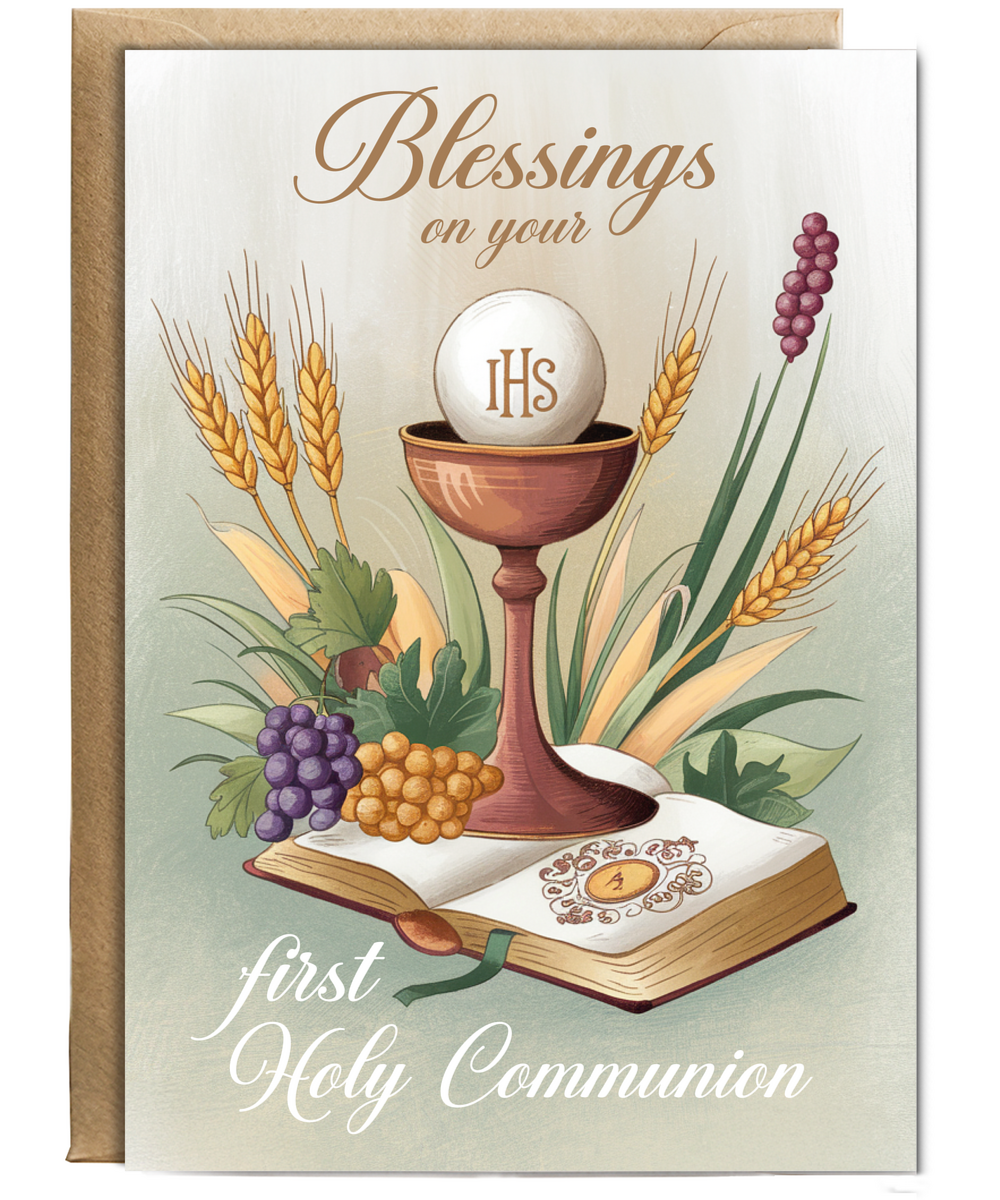 Communion Card Blessings on Your First Holy Communion