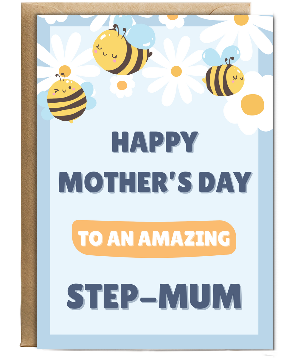 Happy mother's day to an amazing step-mum, bumble bee