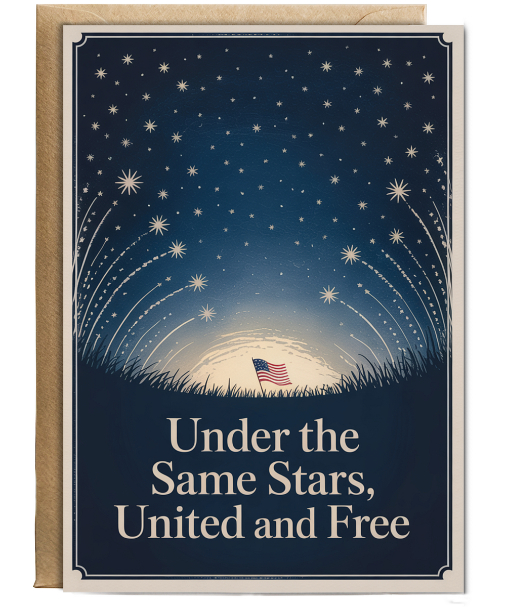 Under the same stars united and free