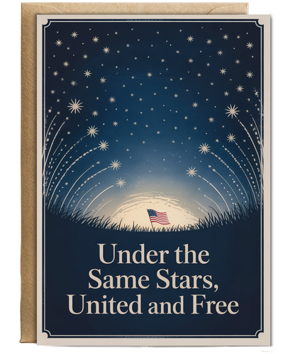 Under the same stars united and free