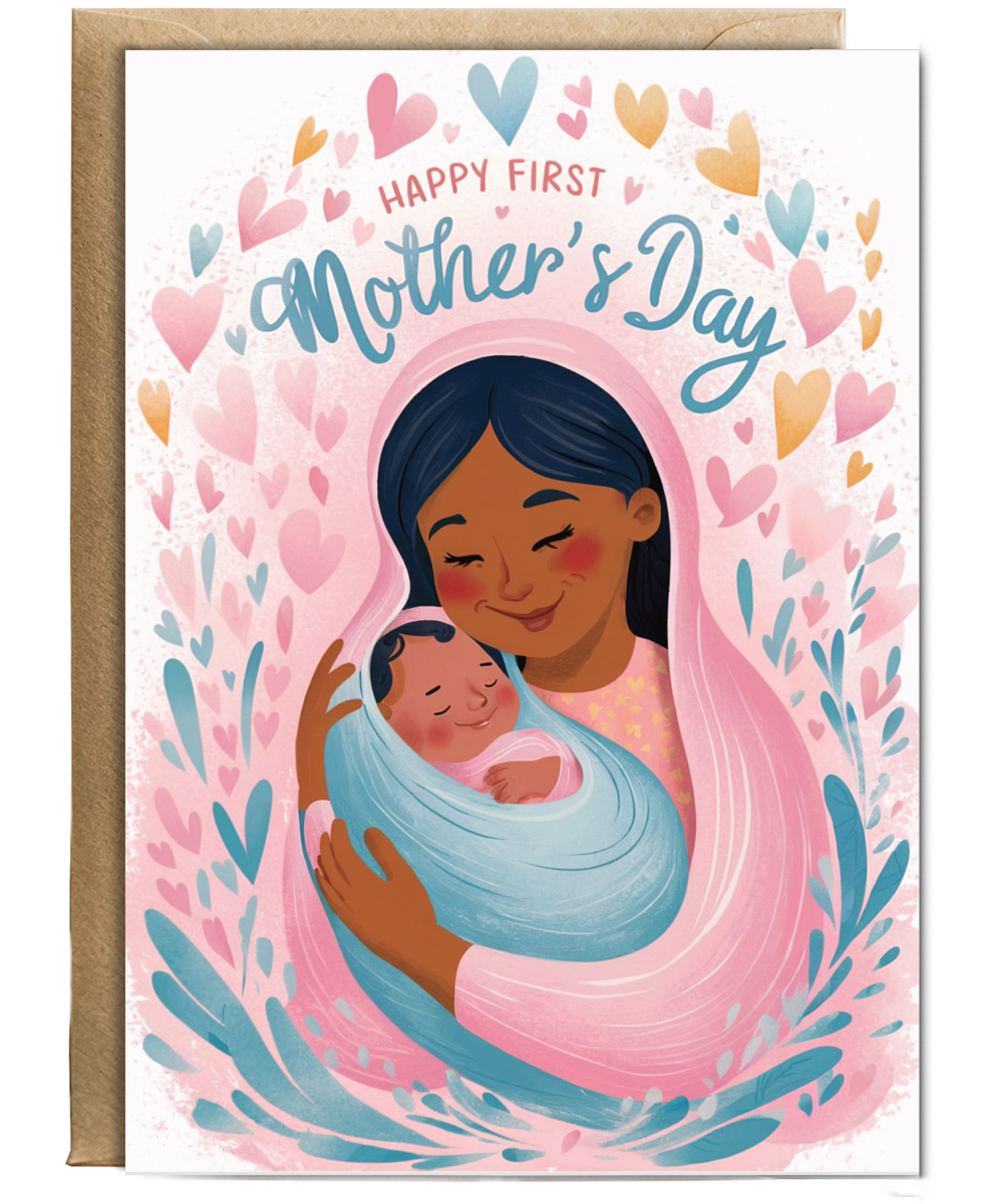 happy first Mother's day head scarf