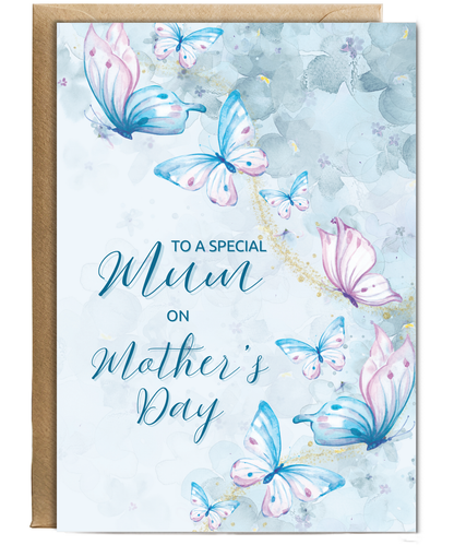 To a special mum on your mother's day, butterfly