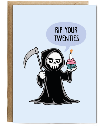 Happy Birthday Card Turning 30 and RIP Your Twenties
